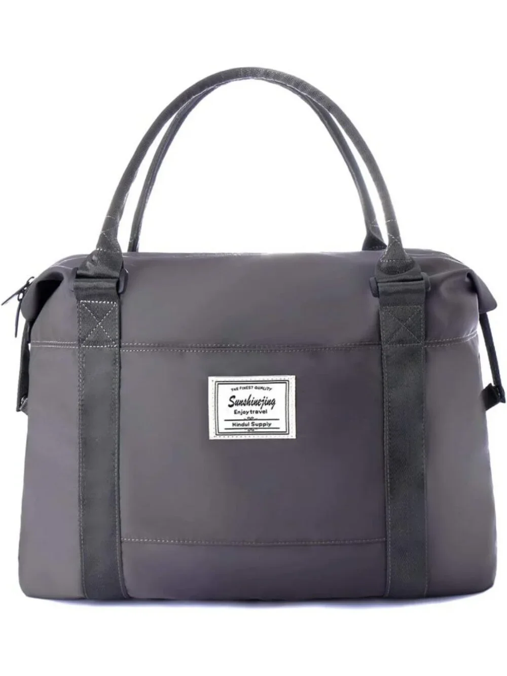 Unisex Large Travel Weekender Bag with Trolley Sleeve - Gym Tote & Overnight Bag